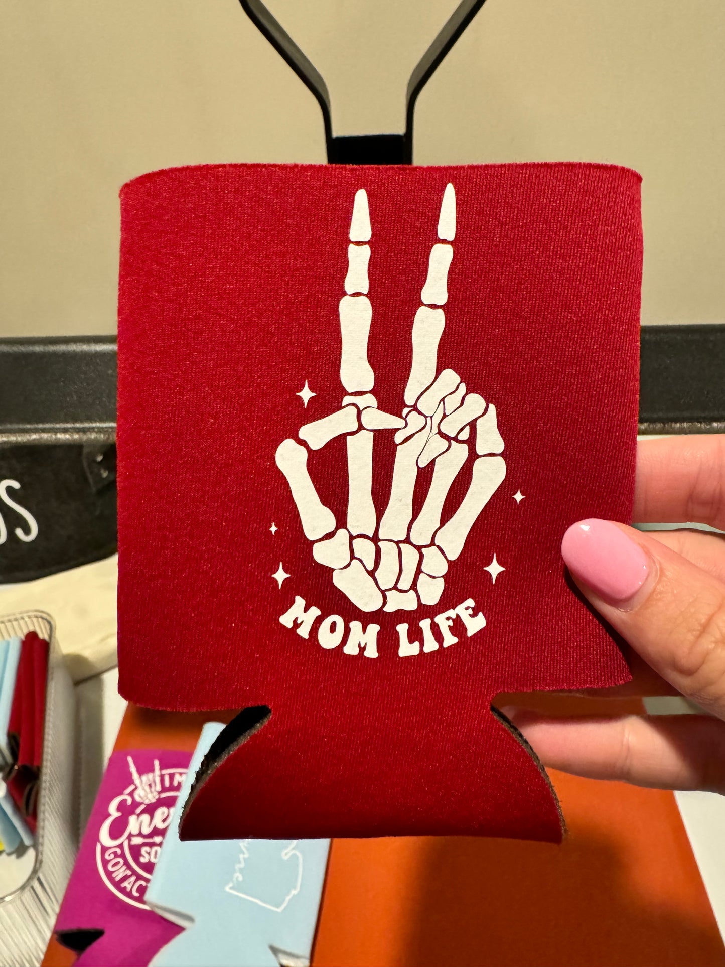 Mom life koozie